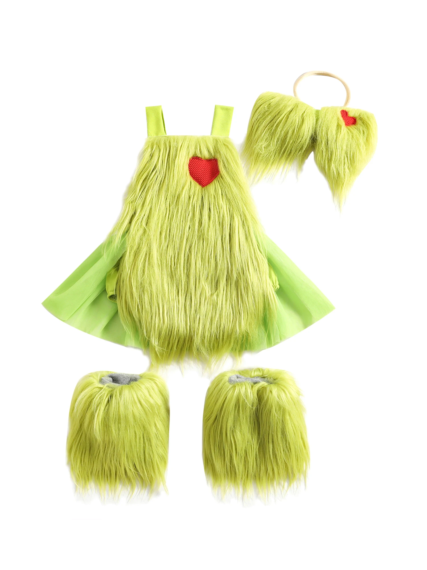 Newborn Baby Boy Girl Christmas Outfit Green Furry Romper Plush Headband Leg Warmer Furry Baby Set
Newborn Baby Boy Girl Christmas Outfit Green Furry Romper Plush Headband Leg Warmer Furry Baby Set