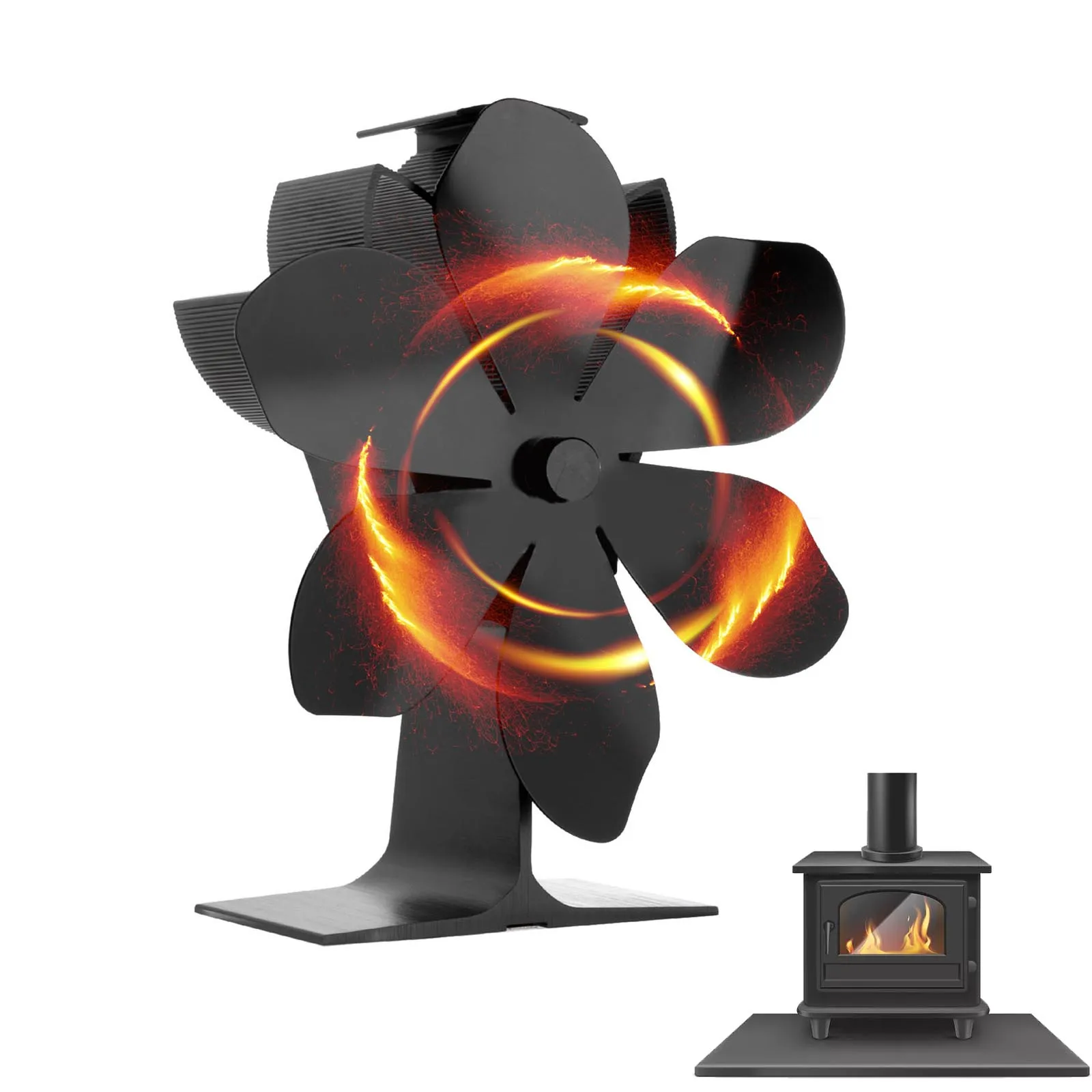 Fireplaces Fireplace Fan Stove Fan 6 Blades Fireplace Fan Fireplace Stove Fan Heat Powered Quiet Operation Fan
Fireplaces Fireplace Fan Stove Fan 6 Blades Fireplace Fan Fireplace Stove Fan Heat Powered Quiet Operation Fan