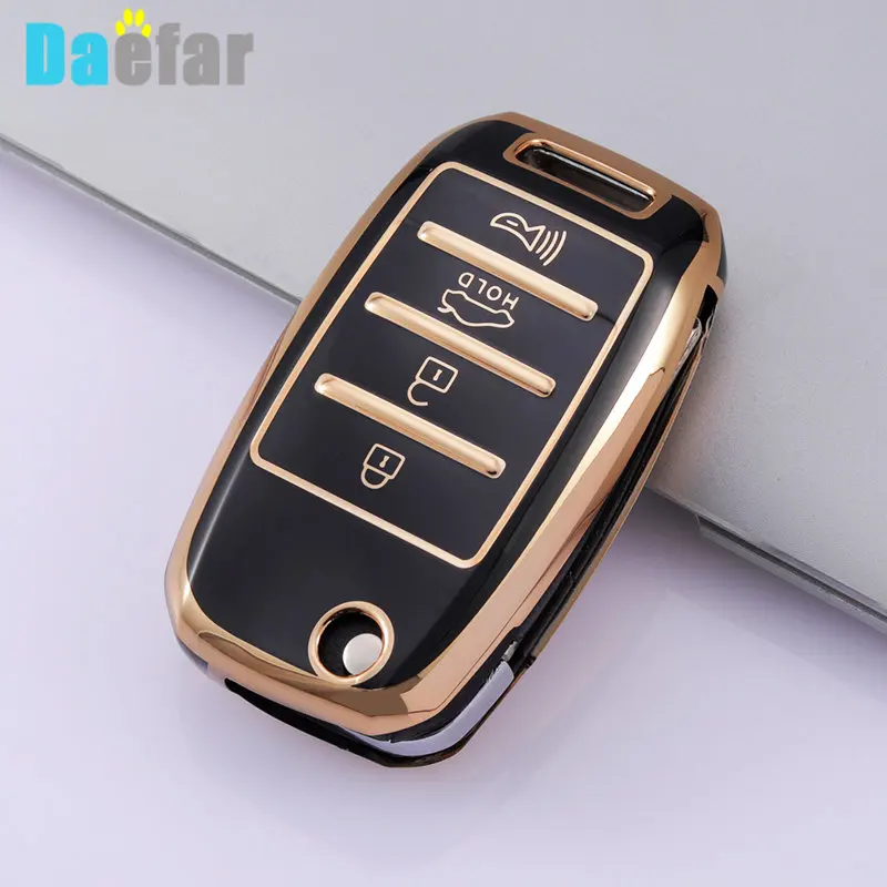 

3 4 Button TPU Car Key Case Cover Shell For KIA Rio 3 K2 Ceed Cerato K3 K5 Sorento Sportage Soul K4 Picanto Optima Forte Stinger