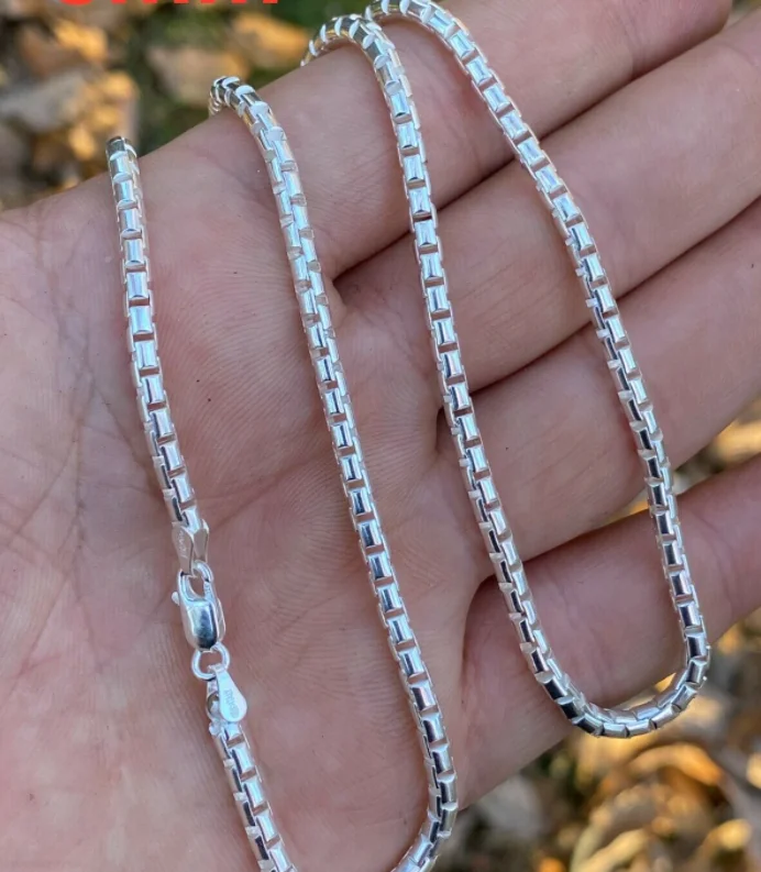 ANGLANG New Classical Fashion Mens Womens White Gold Charms Chain Necklace 16" 18" 20" 22" Luxury Jewelry Wedding Christmas gift
ANGLANG New Classical Fashion Mens Womens White Gold Charms Chain Necklace 16" 18" 20" 22" Luxury Jewelry Wedding Christmas gift