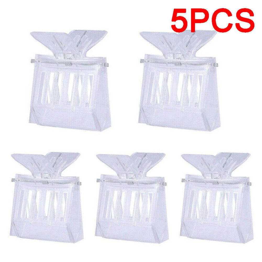5pcs Queen Cage Clip 6.6*5.1*4.8cm Transparent Bee Catcher Beekeeper Beekeeping Plastic Equipment Tools
5pcs Queen Cage Clip 6.6*5.1*4.8cm Transparent Bee Catcher Beekeeper Beekeeping Plastic Equipment Tools
