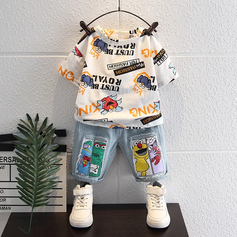 Kids Clothing Boys 2022 Summer Print Fashion Short Sleeve Casual Baby Boy Clothes Set Toddler Cartoon Cute Suit Children Clothes
Kids Clothing Boys 2022 Summer Print Fashion Short Sleeve Casual Baby Boy Clothes Set Toddler Cartoon Cute Suit Children Clothes
