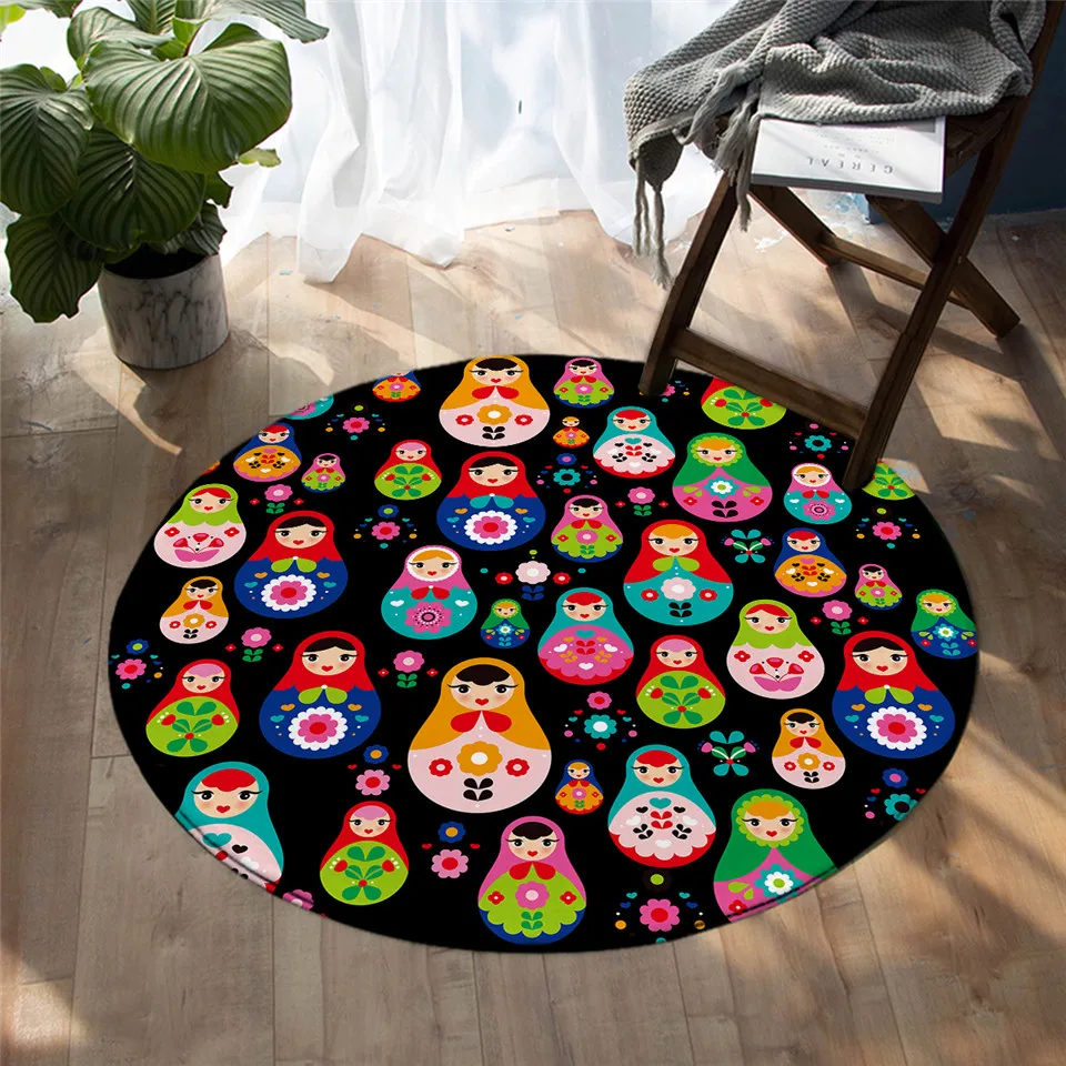 Russian Doll Bedroom Floor Mat Cartoon Kids Round Carpet Colorful Girly Area Rug Flowers Living Room Alfombra 1pc
Russian Doll Bedroom Floor Mat Cartoon Kids Round Carpet Colorful Girly Area Rug Flowers Living Room Alfombra 1pc