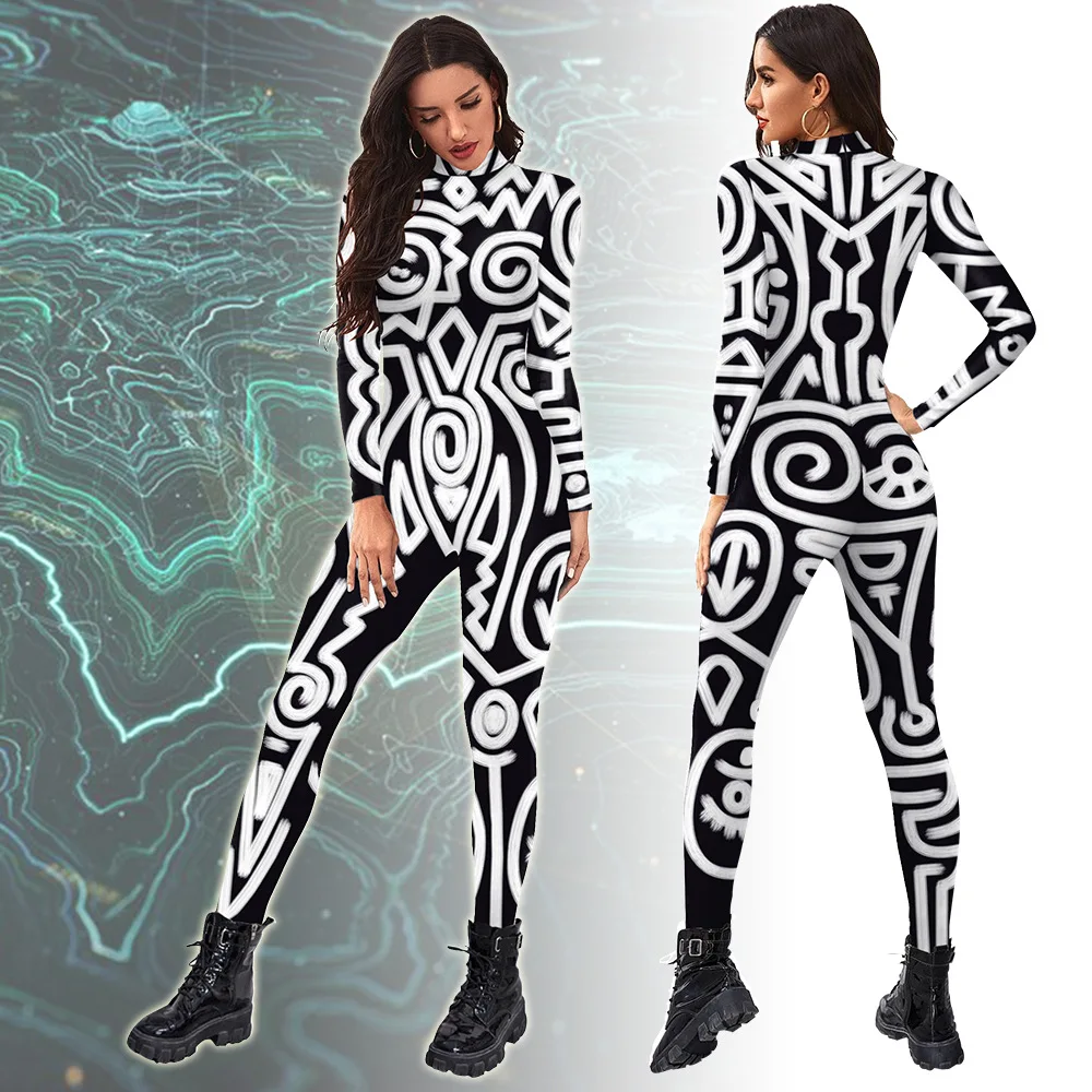 Color Cosplayer Halloween Adult Cosplay Costume Pattern Printed Fancy Carnival 3D Printing Bodysuit Zentai Spandex Jumpsuits
Color Cosplayer Halloween Adult Cosplay Costume Pattern Printed Fancy Carnival 3D Printing Bodysuit Zentai Spandex Jumpsuits