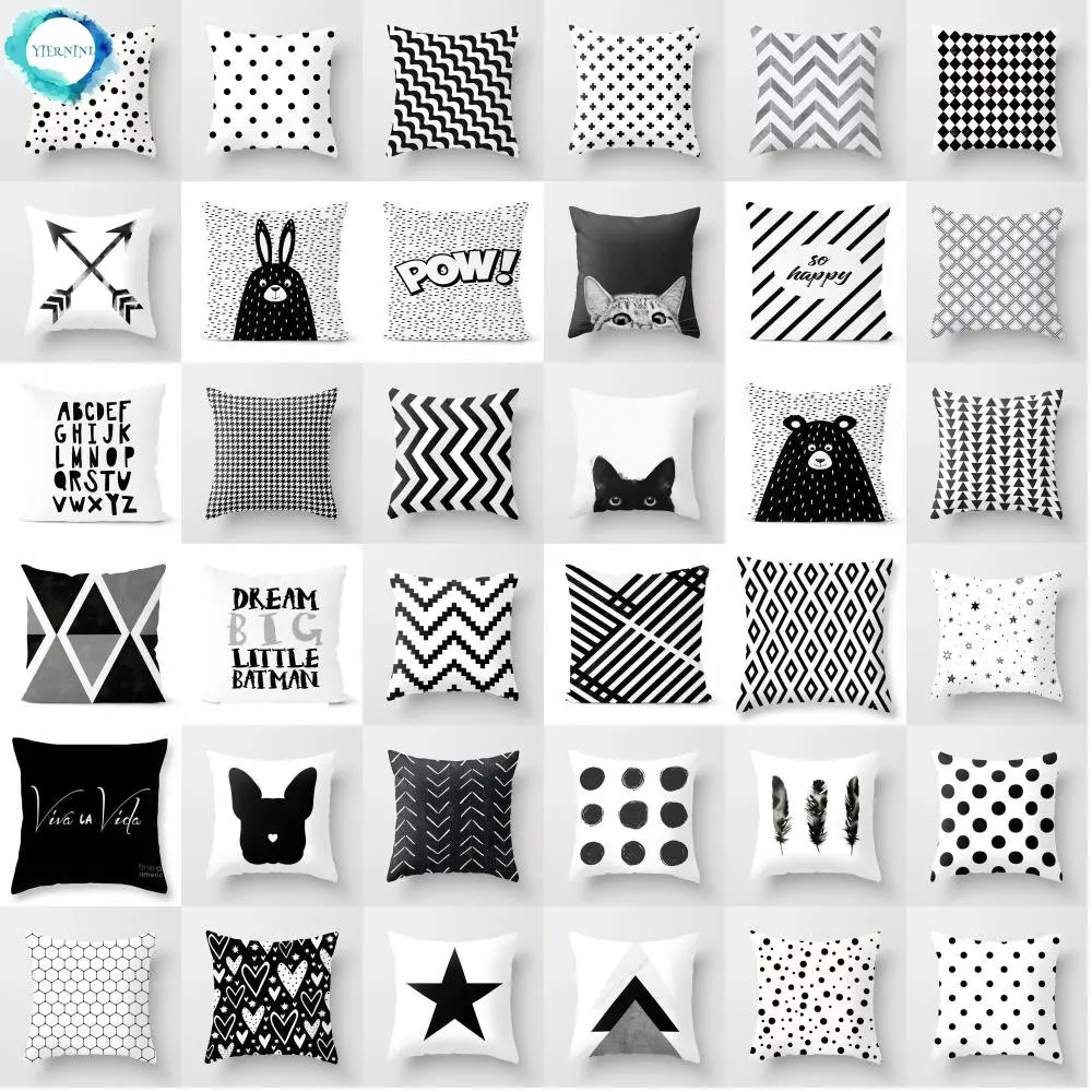 Car Home Living Room Simple Black And White Geometric Cushion Cover Modern Decorative Pillowcase Sofa Sofa Pillow
Car Home Living Room Simple Black And White Geometric Cushion Cover Modern Decorative Pillowcase Sofa Sofa Pillow