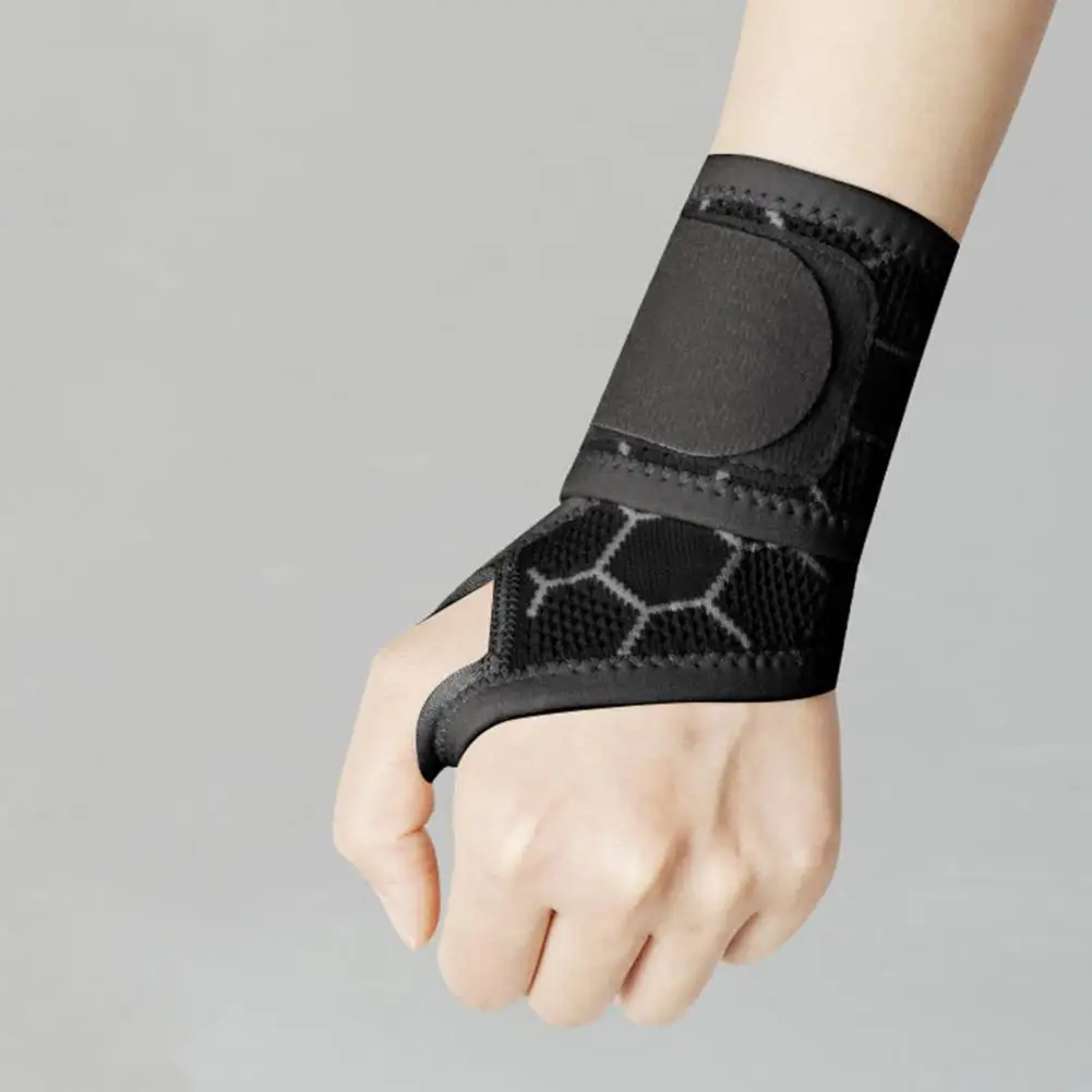 

Wrist Support Brace Extra Wide Adjustable Women's Sports Wristband Compression Brace for Arthritis Tendonitis Pain for Badminton