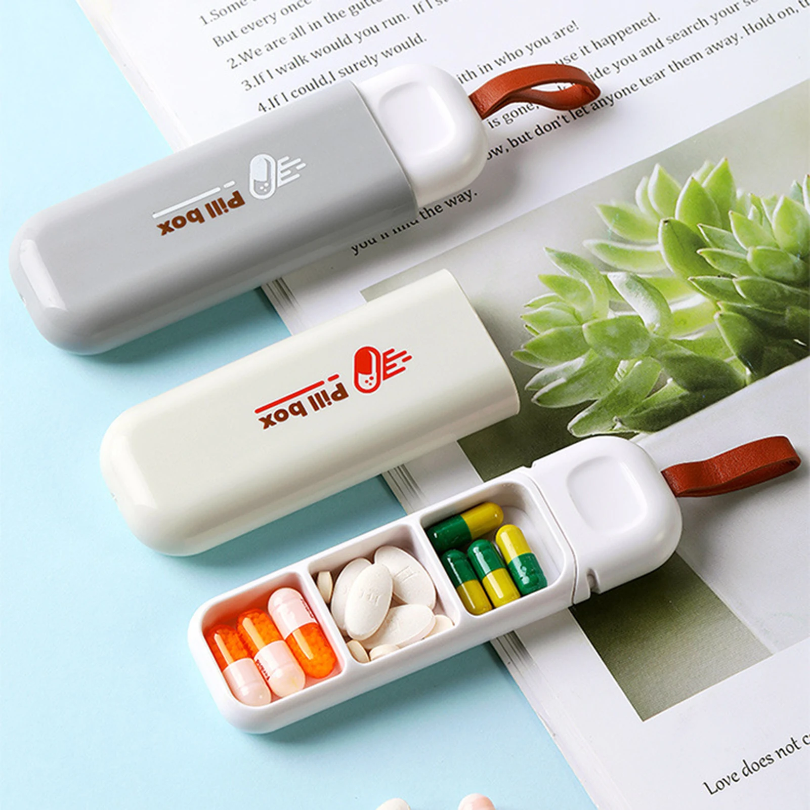 Travel Portable Small Medicine Packaging Box Mini Medicine Storage Pill Kit Tablet Medicine Box Case with 3 Lattices Organizer
Travel Portable Small Medicine Packaging Box Mini Medicine Storage Pill Kit Tablet Medicine Box Case with 3 Lattices Organizer