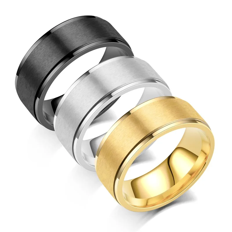 Titanium Steel Frosted High-grade Gold Ring Simple European and American Men's Ring Ring Small Design Jewelry Wholesale
Titanium Steel Frosted High-grade Gold Ring Simple European and American Men's Ring Ring Small Design Jewelry Wholesale