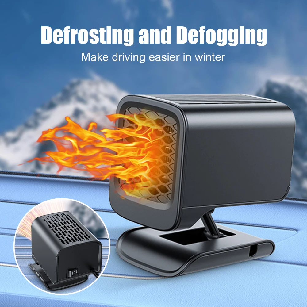 Car Heater 12V 120W Portable Car Heater Fan 2 IN 1 Cooling Heating Auto Windshield Defroster 360° Rotation Car Anti-Fog Heater
Car Heater 12V 120W Portable Car Heater Fan 2 IN 1 Cooling Heating Auto Windshield Defroster 360° Rotation Car Anti-Fog Heater