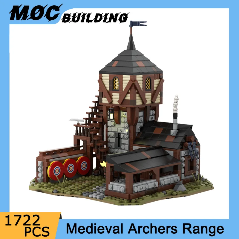 MOC Medieval Archers Range Cottage Building Blocks Model Shooting Practice Weapons Bricks Assemble Toys Children Gift 1722PCS
MOC Medieval Archers Range Cottage Building Blocks Model Shooting Practice Weapons Bricks Assemble Toys Children Gift 1722PCS