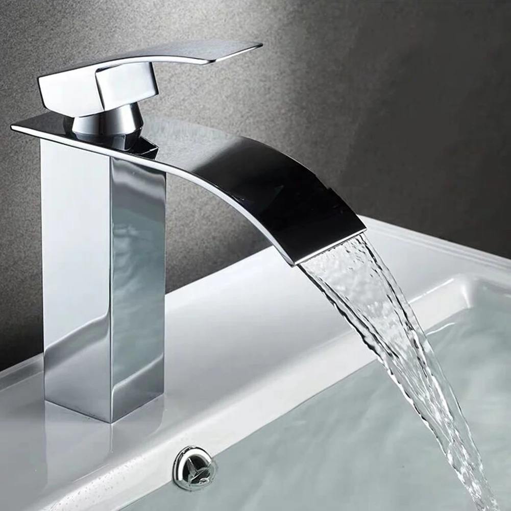 Modern Style Bathroom Basin Sink Faucets Single Handle Stainless Steel Silver Hot And Cold Mixer Water Tap Home Hardware
Modern Style Bathroom Basin Sink Faucets Single Handle Stainless Steel Silver Hot And Cold Mixer Water Tap Home Hardware