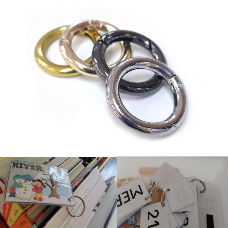 8 Pcs 3 Colors Metal O Ring Spring Clasps Openable Round Carabiner Keychain Bag Clips Hook Dog Chain Buckles Connector
8 Pcs 3 Colors Metal O Ring Spring Clasps Openable Round Carabiner Keychain Bag Clips Hook Dog Chain Buckles Connector