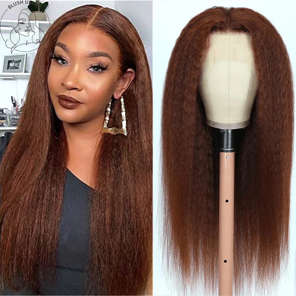 Reddish Brown Kinky Straight Yaki Lace Front Wigs For Women Copper Red Synthetic T Part Glueless Heat Resistant With Baby Hair
Reddish Brown Kinky Straight Yaki Lace Front Wigs For Women Copper Red Synthetic T Part Glueless Heat Resistant With Baby Hair