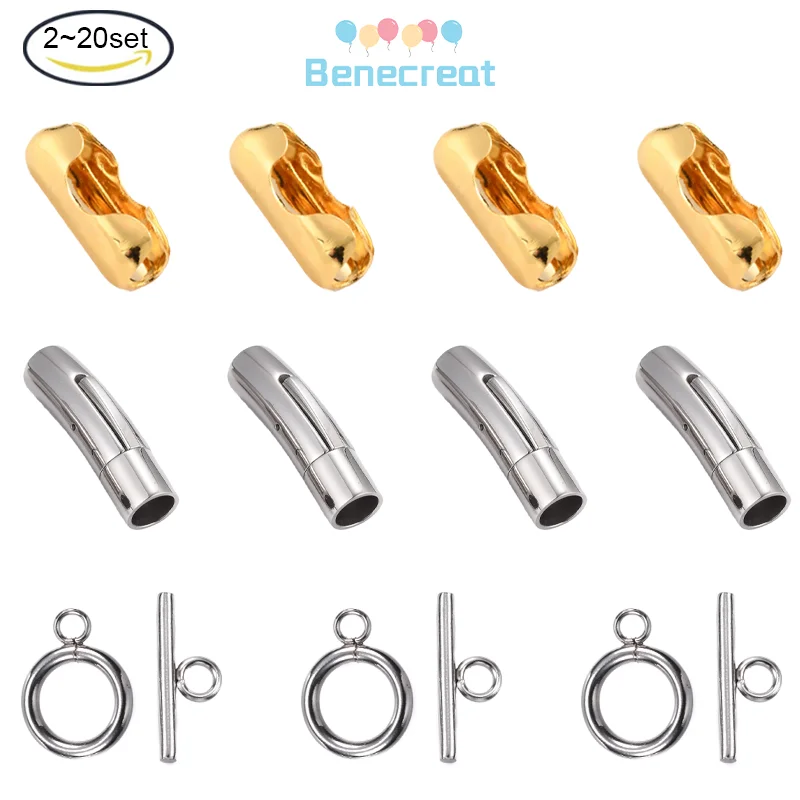 2-20PC Stainless Steel Magnetic Screw Clasps Column Toggle Clasp Clip Craft for Necklace Bracelet Jewelry Making 
2-20PC Stainless Steel Magnetic Screw Clasps Column Toggle Clasp Clip Craft for Necklace Bracelet Jewelry Making