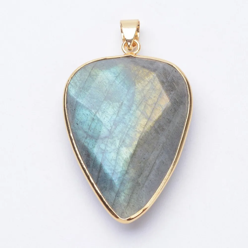 1PC Labradorite Pendants with Golden Tone Brass Findings teardrop 40x27x7~9mm Hole: 4x5mm
1PC Labradorite Pendants with Golden Tone Brass Findings teardrop 40x27x7~9mm Hole: 4x5mm