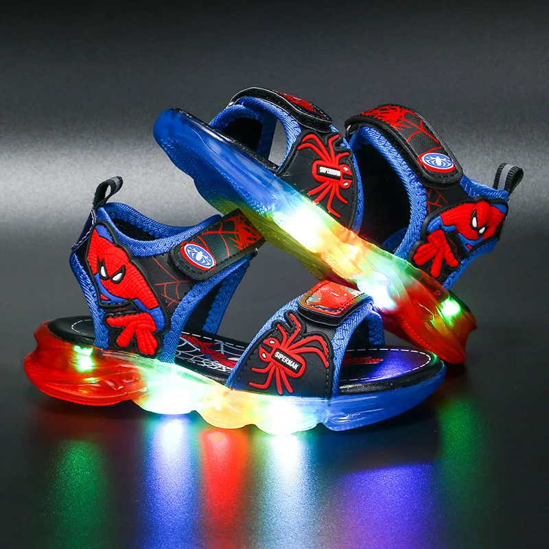 2022 Kids Sandals Summer New Fashion Carton Beach Shoes for Boys Children Breathable Led Light Spider Casual Walking Sandals
2022 Kids Sandals Summer New Fashion Carton Beach Shoes for Boys Children Breathable Led Light Spider Casual Walking Sandals