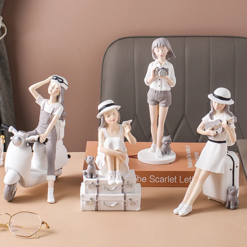 Travel Girl Resin Statues Sculptures Home Decor People Model Living Room Decoration Accessories Family Figurines Birthday Gifts
Travel Girl Resin Statues Sculptures Home Decor People Model Living Room Decoration Accessories Family Figurines Birthday Gifts