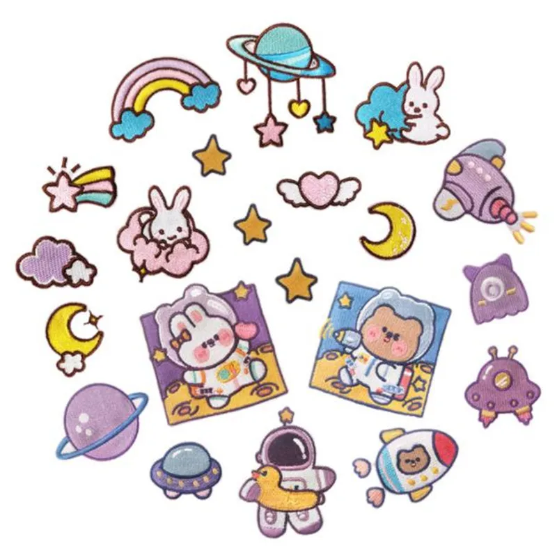 Embroidery Cartoon Patch Celestial body Iron on Patch for clothing accessories Pattern Logo Diy Gifts Multiple Styles and Colors
Embroidery Cartoon Patch Celestial body Iron on Patch for clothing accessories Pattern Logo Diy Gifts Multiple Styles and Colors