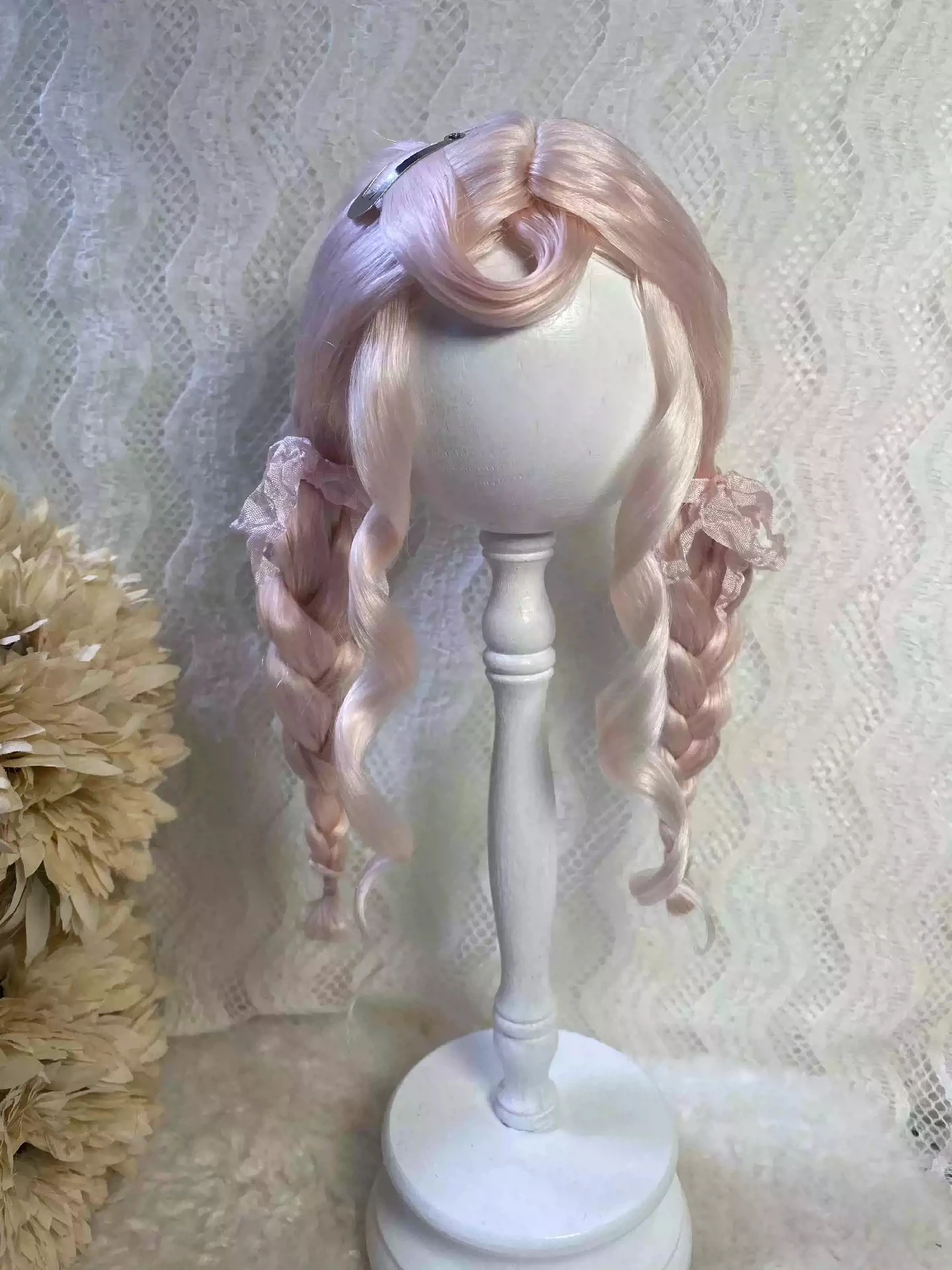 Кукольные парики для Blythe Qbaby, мохеровые розовые волнистые рулоны, 9-10 дюймов, голова
Кукольные парики для Blythe Qbaby, мохеровые розовые волнистые рулоны, 9-10 дюймов, голова