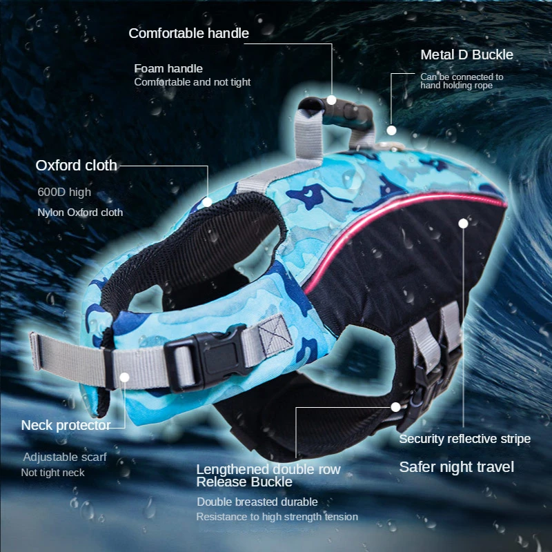 Pet Dog Life Jacket Swimsuit Large and Medium-sized Dog Summer Swimsuit Dog Clothing New Swimming Suit Dog Supplies
Pet Dog Life Jacket Swimsuit Large and Medium-sized Dog Summer Swimsuit Dog Clothing New Swimming Suit Dog Supplies