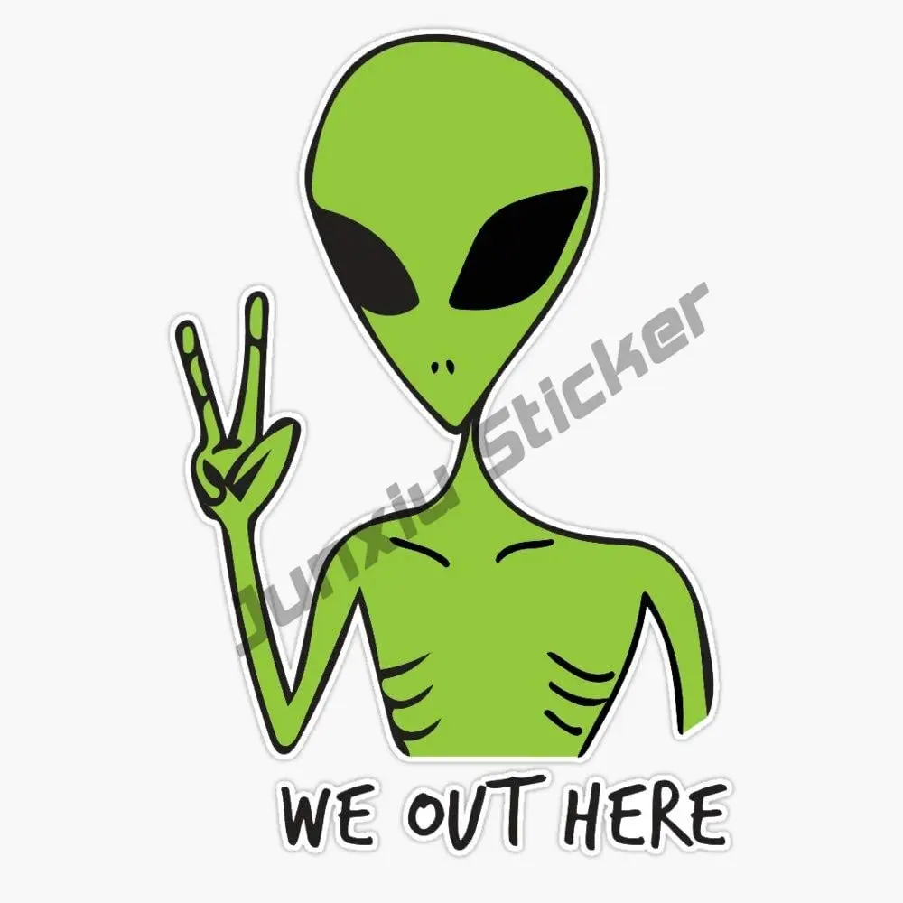 Car Stickers Funny We Out Here Alien Vinyl Waterproof Sticker Decal Car Laptop Wall Window Bumper Sticker PVC Boat Accessories
Car Stickers Funny We Out Here Alien Vinyl Waterproof Sticker Decal Car Laptop Wall Window Bumper Sticker PVC Boat Accessories