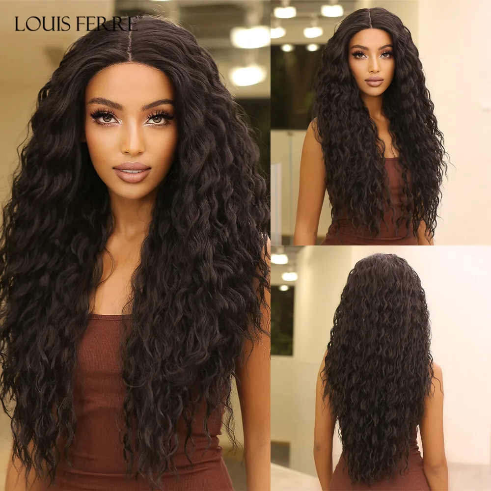 LOUIS FERRE Long Black Afro Curly Lace Front Synthetic Wigs for Women Black Deep Curly Lace Frontal Wig High Density Daily Hair
LOUIS FERRE Long Black Afro Curly Lace Front Synthetic Wigs for Women Black Deep Curly Lace Frontal Wig High Density Daily Hair