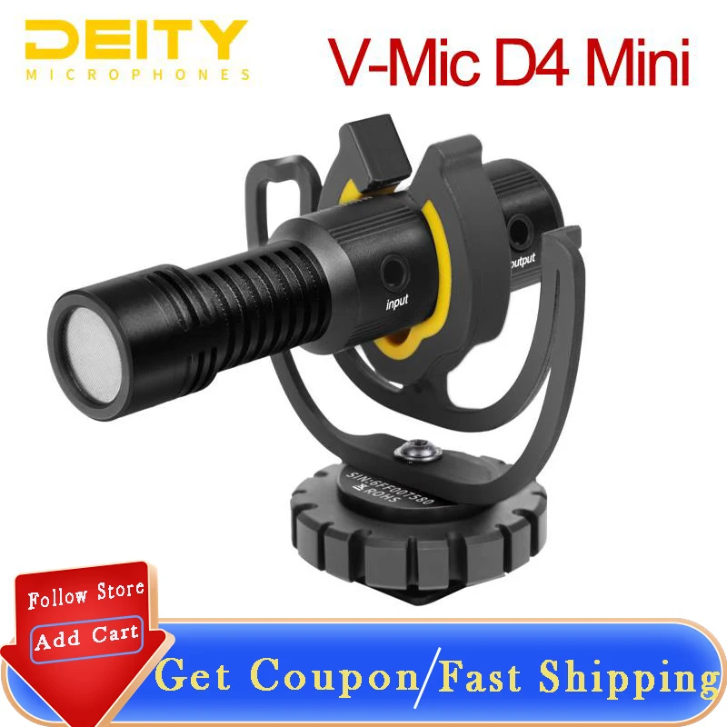 Aputure Deity V-Mic D4 Mini Hanging Condense Microphone Cardioid For IPhone Android Smartphone DSLR Vlog On-Camera Mic TRS 3.5MM
Aputure Deity V-Mic D4 Mini Hanging Condense Microphone Cardioid For IPhone Android Smartphone DSLR Vlog On-Camera Mic TRS 3.5MM