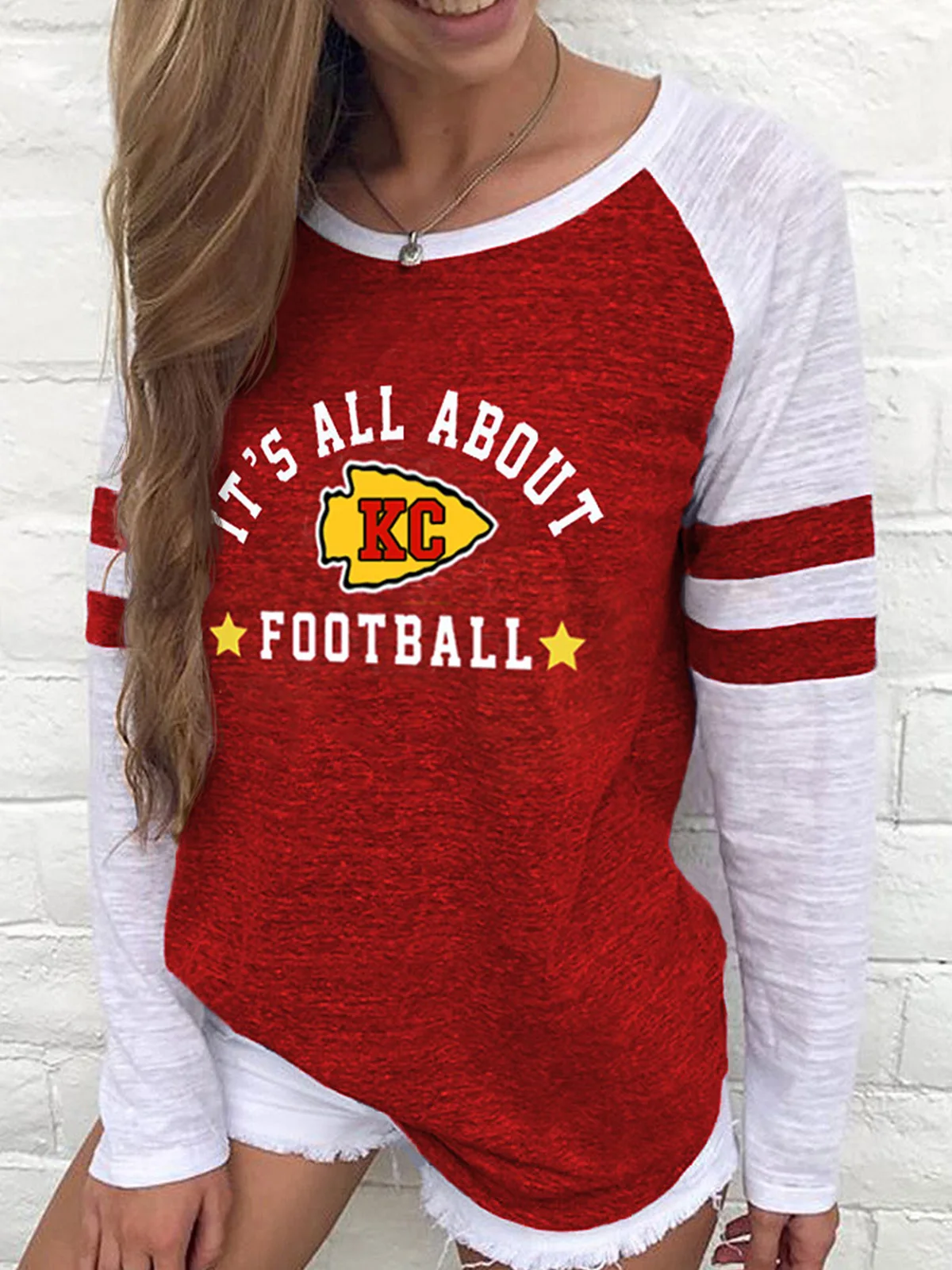 It's All About Football Soccer Raglan Sleeve T-Shirt 2023 Women Casual Harajuku Streetwear Comfy Autumn Commuter Fashion Tee
It's All About Football Soccer Raglan Sleeve T-Shirt 2023 Women Casual Harajuku Streetwear Comfy Autumn Commuter Fashion Tee