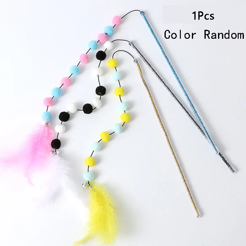 1PC Funny Feather Kitten Accessories Plush Ball Pet Supplies Cat Toy Playing Stick Durable Interactive Fashionable
1PC Funny Feather Kitten Accessories Plush Ball Pet Supplies Cat Toy Playing Stick Durable Interactive Fashionable