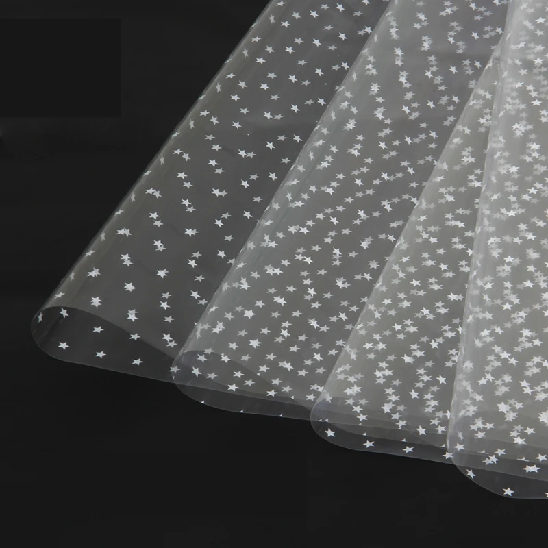65pcs Pentagram Cellophane Water Proof Transparent Plastic Gift Flower Bouquet Fruit Basket Bottom Star Wrapping Paper Material
65pcs Pentagram Cellophane Water Proof Transparent Plastic Gift Flower Bouquet Fruit Basket Bottom Star Wrapping Paper Material