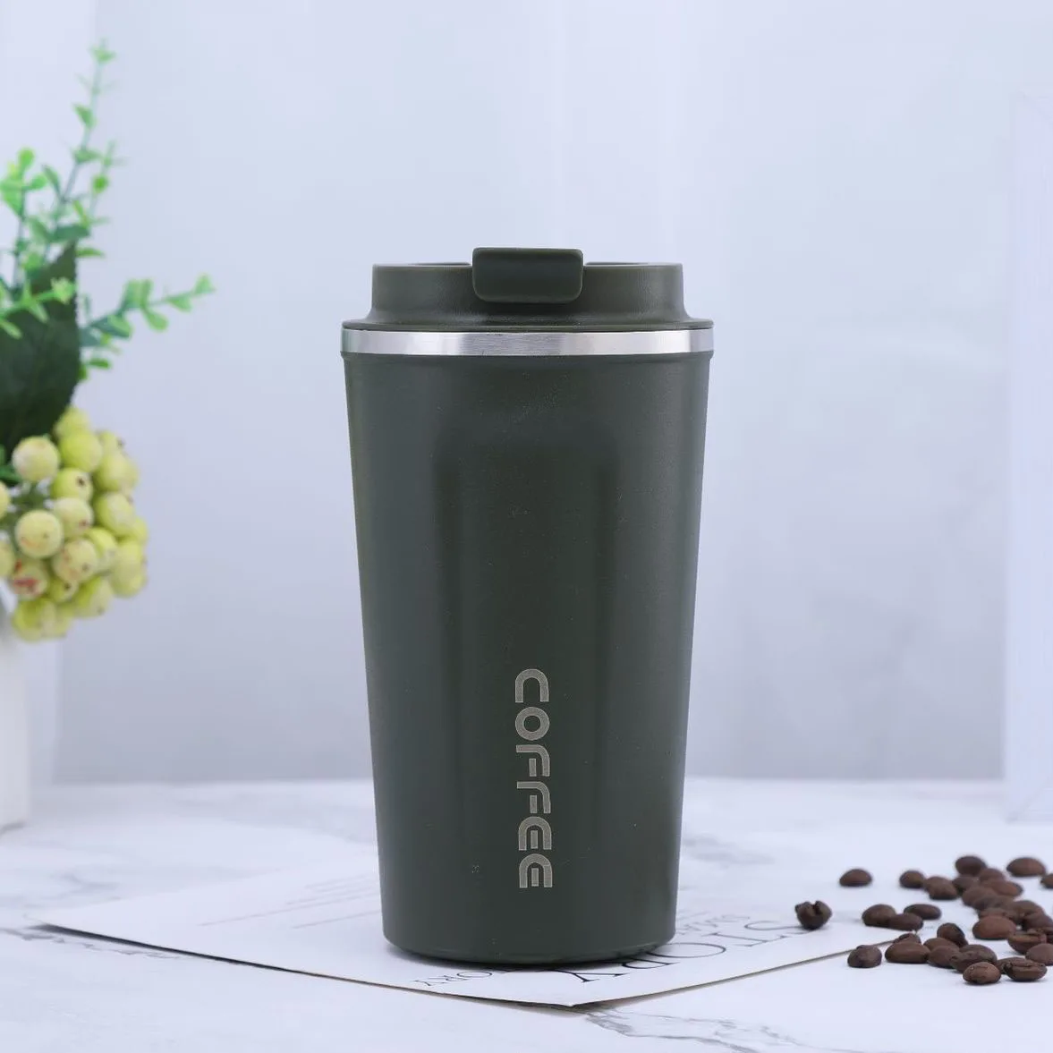 HOT Premium Travel Coffee Mug Stainless Steel Green Thermos Outdoor Car Water Bottle Vacuum Flask For Woman Man
HOT Premium Travel Coffee Mug Stainless Steel Green Thermos Outdoor Car Water Bottle Vacuum Flask For Woman Man