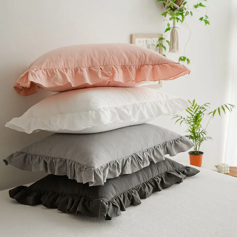 Solid Color Pillow Case Korean Style Lovely Princess Bedroom Girls 48*74CM 1Pc Simple Cotton Home Decor Sofa Cushion Covers New
Solid Color Pillow Case Korean Style Lovely Princess Bedroom Girls 48*74CM 1Pc Simple Cotton Home Decor Sofa Cushion Covers New