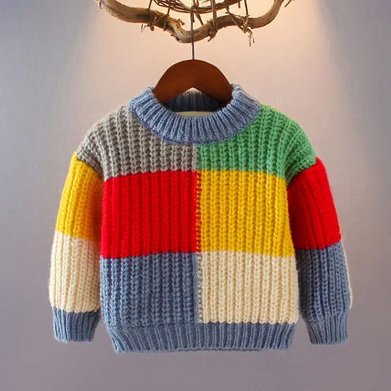 Boys' and girls' sweaters autumn and winter new plush thickened knitted bottoms baby
Boys' and girls' sweaters autumn and winter new plush thickened knitted bottoms baby
