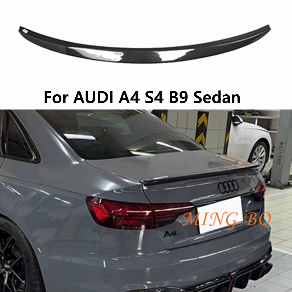 For AUDI A4 S4 B9 Sedan SR Style Carbon fiber Rear Spoiler Trunk wing 2017-2019 FRP Forged carbon 
For AUDI A4 S4 B9 Sedan SR Style Carbon fiber Rear Spoiler Trunk wing 2017-2019 FRP Forged carbon