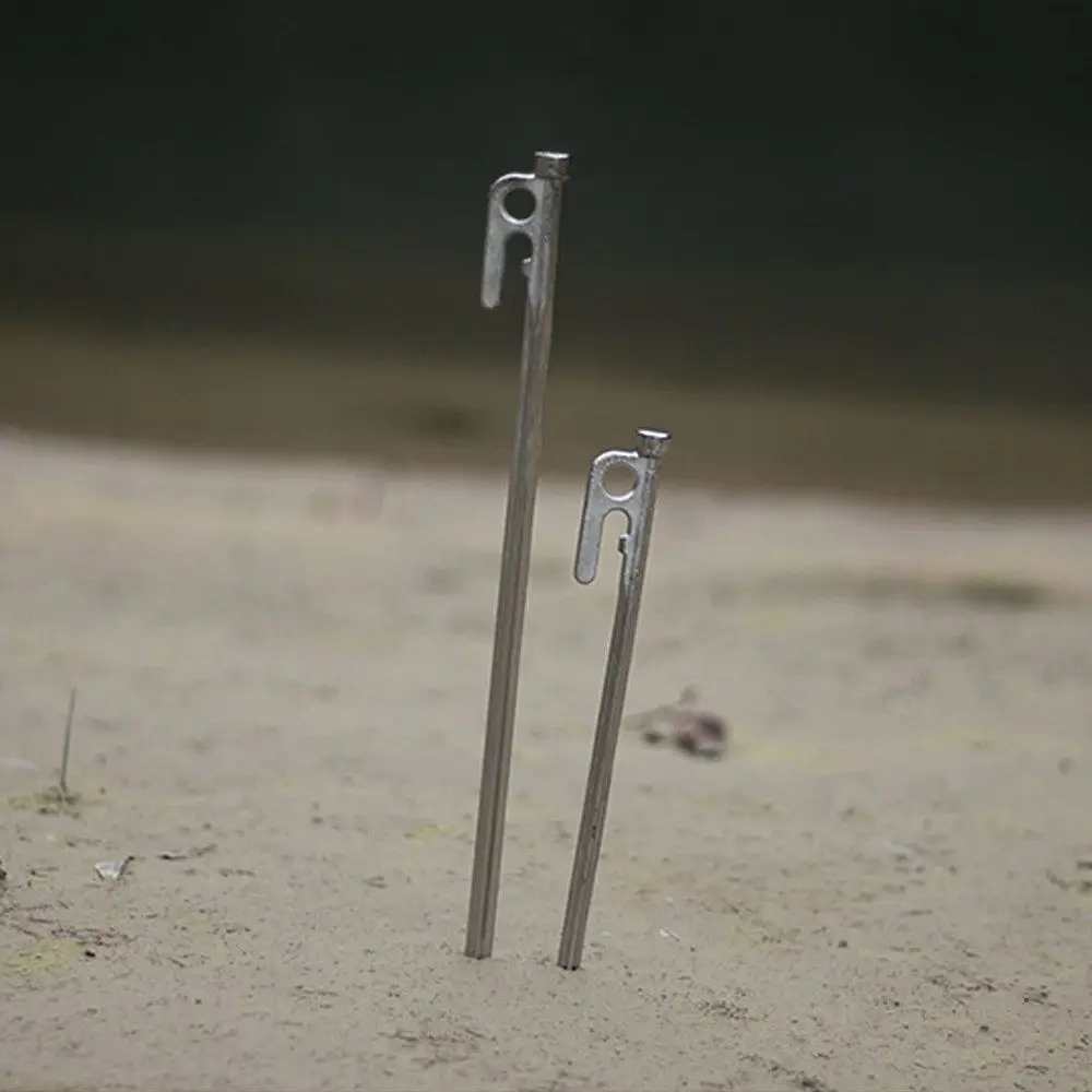 4pcs Convenient Stainless Steel Tent Nails Outdoor Camping Ground Nails Tent Stakes Tent Pegs
4pcs Convenient Stainless Steel Tent Nails Outdoor Camping Ground Nails Tent Stakes Tent Pegs