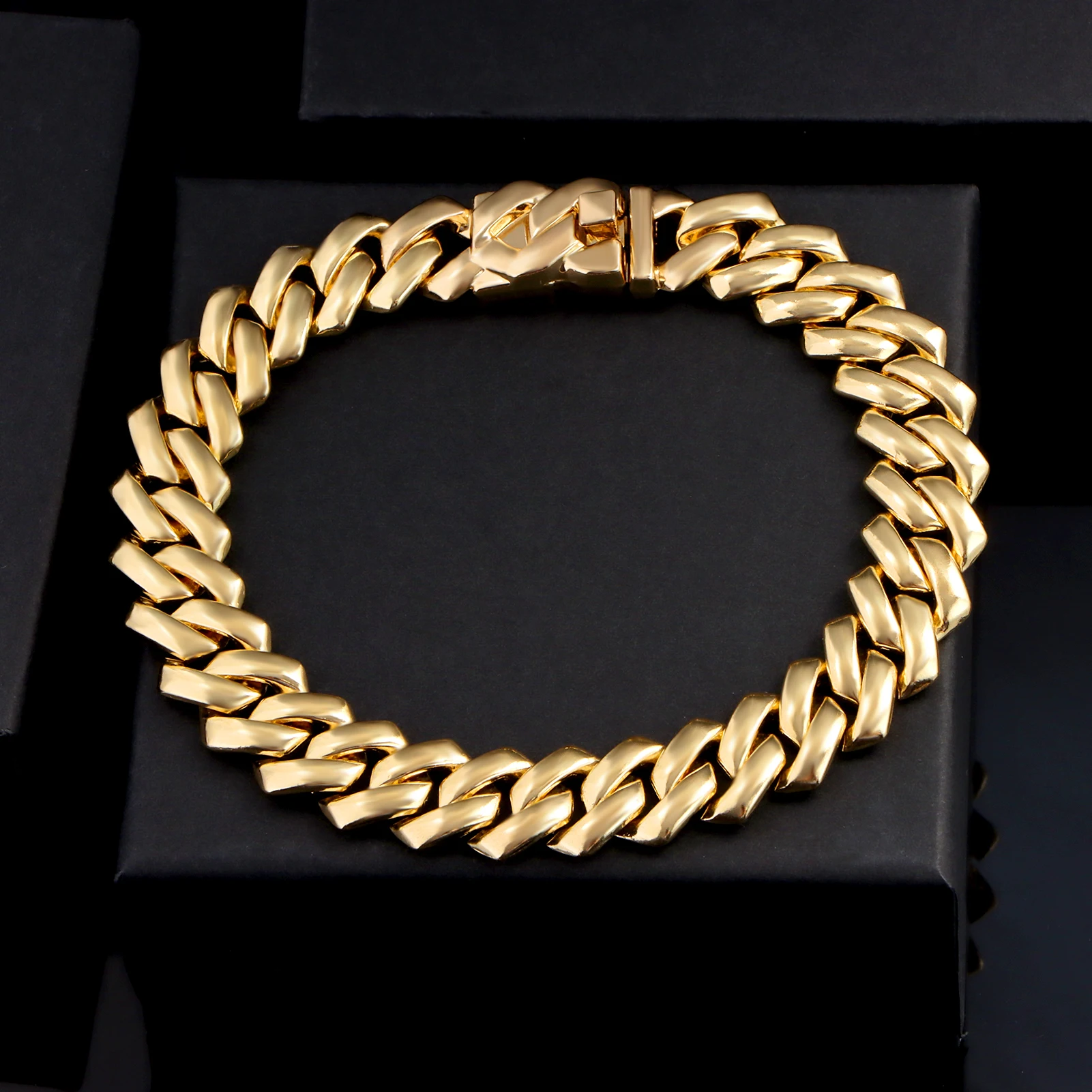 Hip Hop Men 14MM Width Prong Cuban Link Chain Bracelet luxury Bling Iced Out 2 Row Rhinestone Miami Rhombus Cuban Chain Jewelry
Hip Hop Men 14MM Width Prong Cuban Link Chain Bracelet luxury Bling Iced Out 2 Row Rhinestone Miami Rhombus Cuban Chain Jewelry