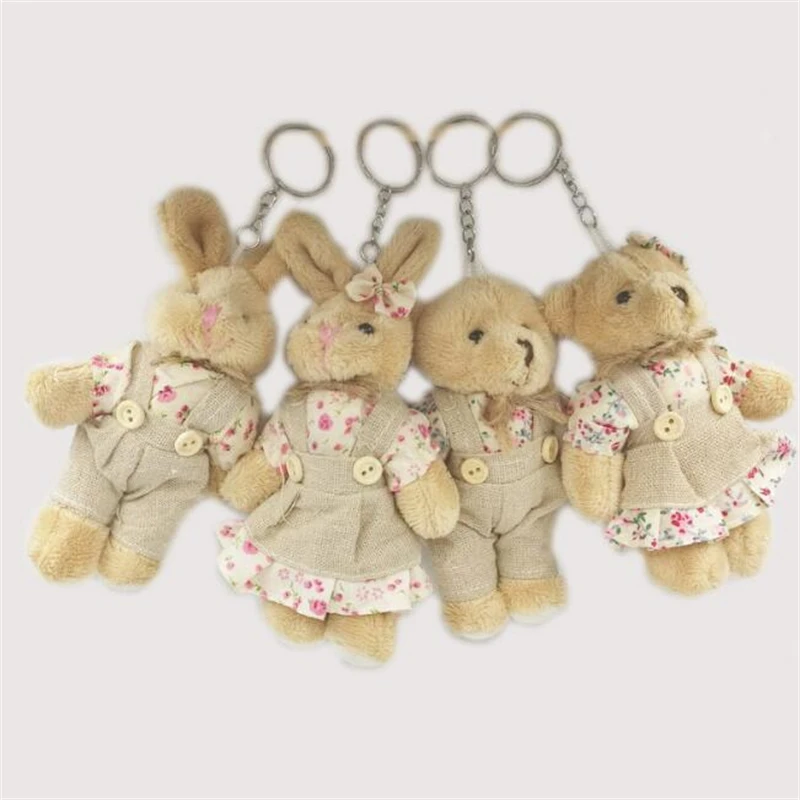 20Pieces/Lot Couple Bear Rabbit Plush Keychain Floral Cloth Small Pendant ,DIY Creative Home Handmade Ornament Accessories
20Pieces/Lot Couple Bear Rabbit Plush Keychain Floral Cloth Small Pendant ,DIY Creative Home Handmade Ornament Accessories