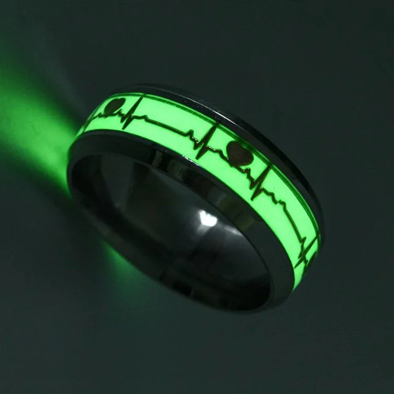 2022 New Luminous Heartbeat Ring Unisex Novel Fashion Electrocardiogram Eternal Couple Ring Jewelry Gift Stainless Steel
2022 New Luminous Heartbeat Ring Unisex Novel Fashion Electrocardiogram Eternal Couple Ring Jewelry Gift Stainless Steel