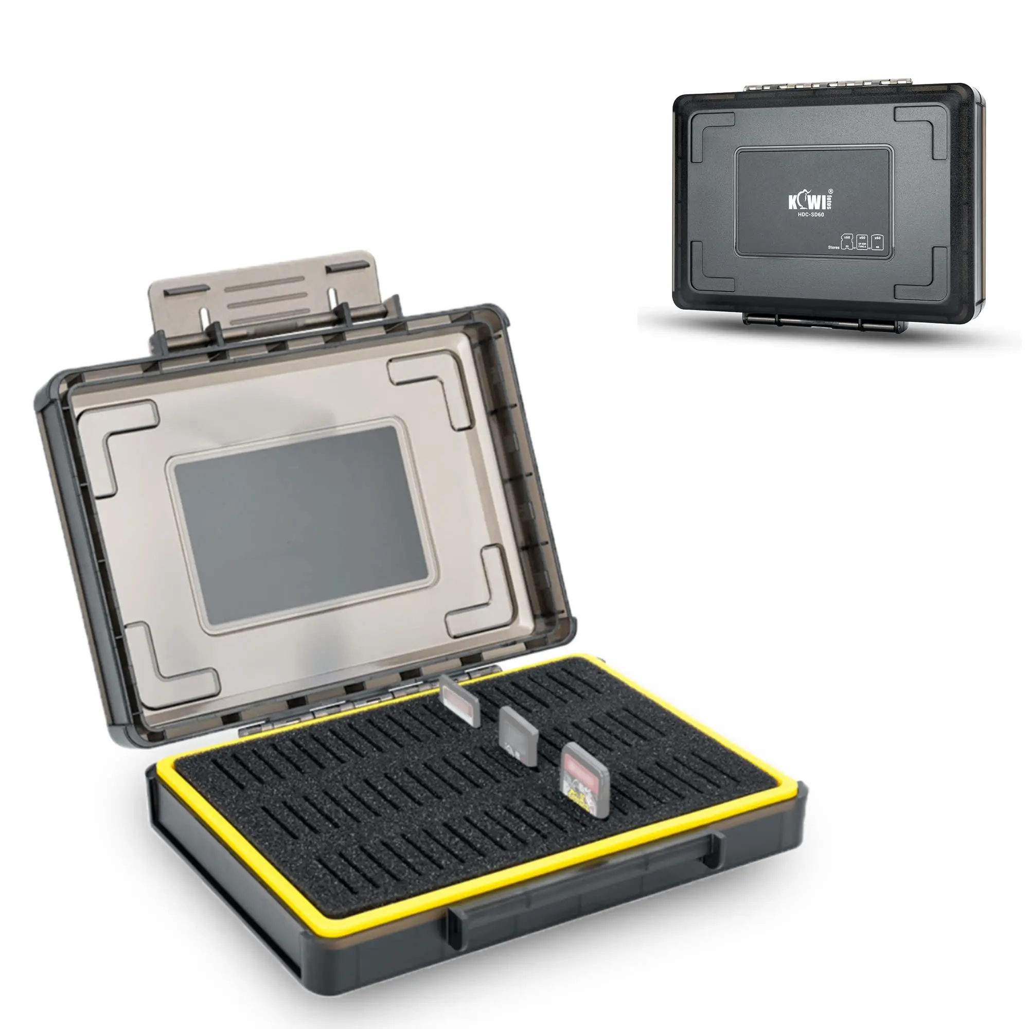 60 Slots SD Card Case Holder for SD/SDXC/SDHC Card CFexpress Type A Card Water-Resistant & Shockproof Memory Card Case Organizer
60 Slots SD Card Case Holder for SD/SDXC/SDHC Card CFexpress Type A Card Water-Resistant & Shockproof Memory Card Case Organizer