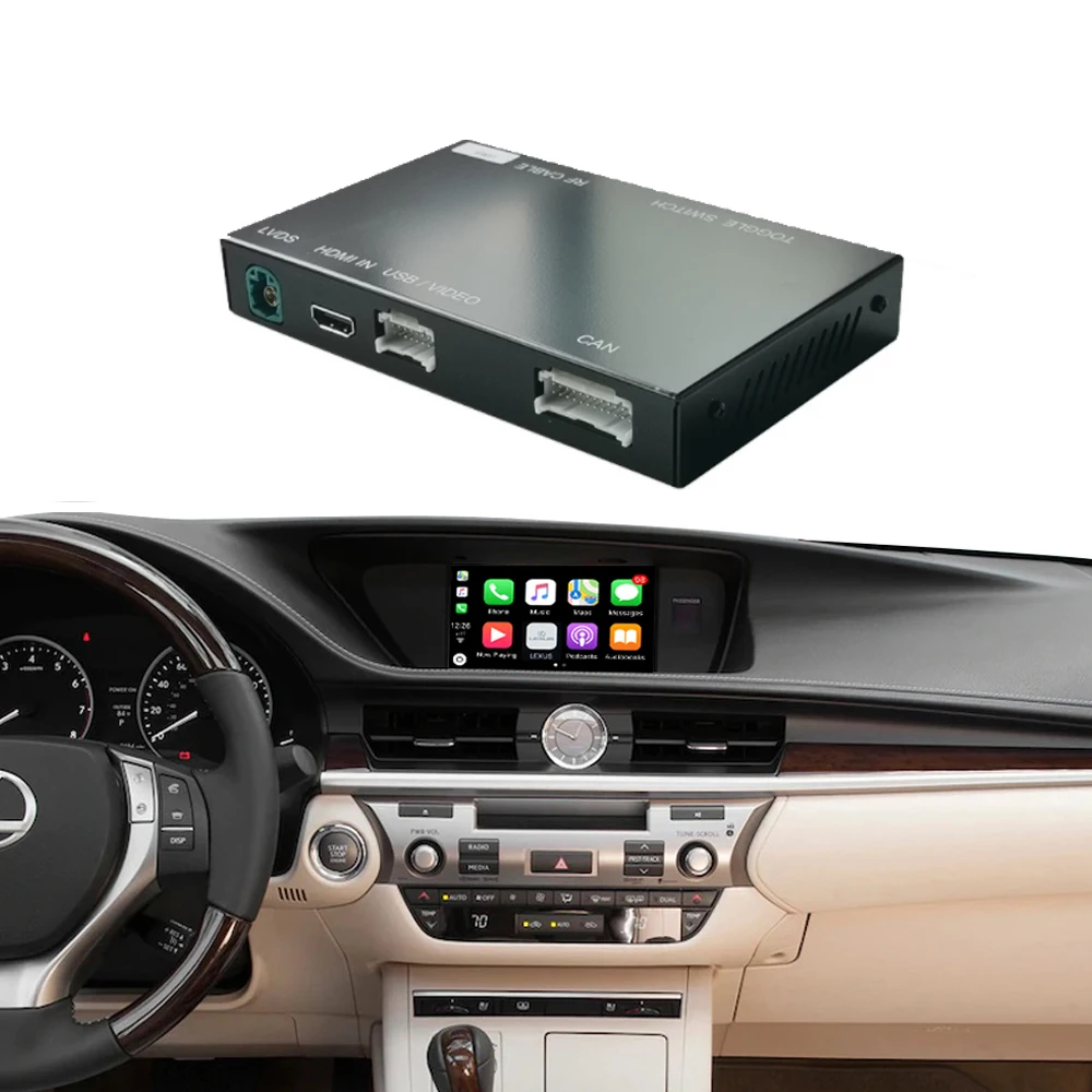 Mirrorlink Adapter Support Siri Wireless Carplay Box Apple CarPlay Android Auto Module for Lexus ES 2014-2019
Mirrorlink Adapter Support Siri Wireless Carplay Box Apple CarPlay Android Auto Module for Lexus ES 2014-2019