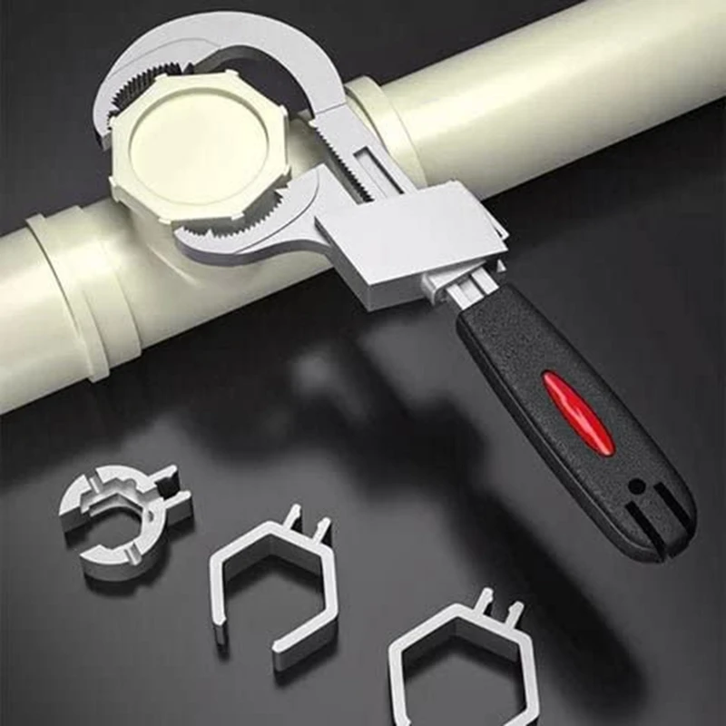 Xzante Universal Adjustable Double Ended Wrench - Multifunctional Adjustable Wrench for Plumbing Repair Made of Aluminum Alloy
Xzante Universal Adjustable Double Ended Wrench - Multifunctional Adjustable Wrench for Plumbing Repair Made of Aluminum Alloy