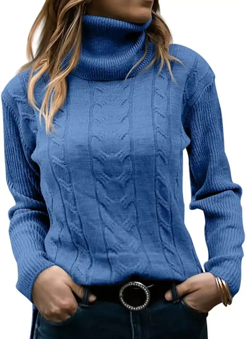 Free shipping Solid Color High Neck Knitwear Retro Long sleeved Sweater Women's Wear
Free shipping Solid Color High Neck Knitwear Retro Long sleeved Sweater Women's Wear