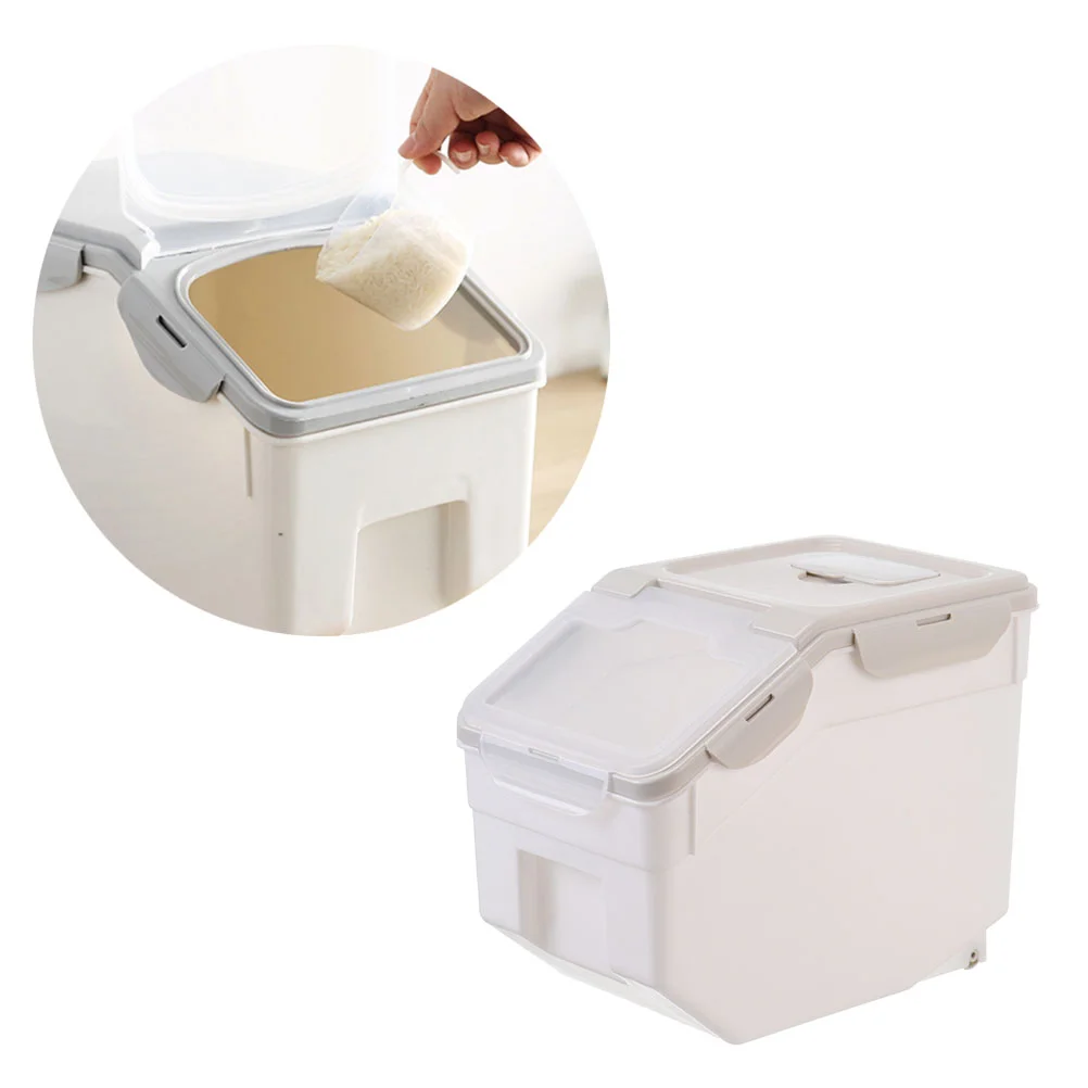Pet Food Container Moisture Proof Dry Food Bucket Storage Case Containers Size (Beige)
Pet Food Container Moisture Proof Dry Food Bucket Storage Case Containers Size (Beige)