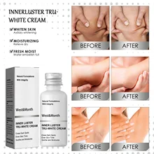 Inner Luster Tru-White Cream Fade Joint Underarm Melanin Brighten Skin Erase Dark Spots Even Skin Tone Improve Soothe Moisturize