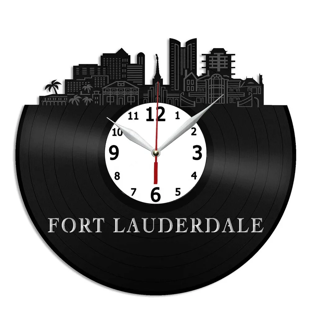 Fort Lauderdale FL Vinyl Wall Art Clock 12 Inch - Home Room Decor Idea - Handmade Gift for Friend
Fort Lauderdale FL Vinyl Wall Art Clock 12 Inch - Home Room Decor Idea - Handmade Gift for Friend