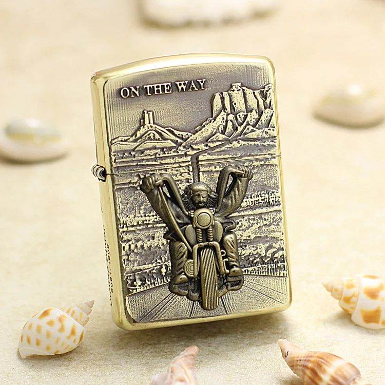 Genuine Zippo oil lighter windproof Armor Motorcycle travel cigarette Kerosene lighters Gift with anti-counterfeiting code
Genuine Zippo oil lighter windproof Armor Motorcycle travel cigarette Kerosene lighters Gift with anti-counterfeiting code