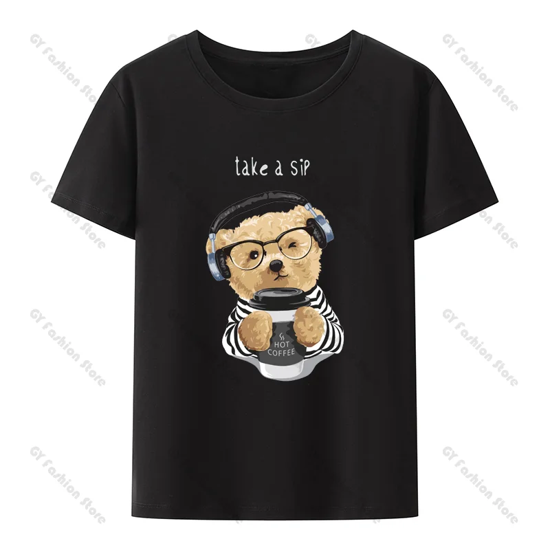 Funny Cartoon Bear Take A Sip Cartoon Graphic T Shirts Tops Oversized T Shirt Y2k Top Gothic Kawaii Aesthetic Clothes
Funny Cartoon Bear Take A Sip Cartoon Graphic T Shirts Tops Oversized T Shirt Y2k Top Gothic Kawaii Aesthetic Clothes