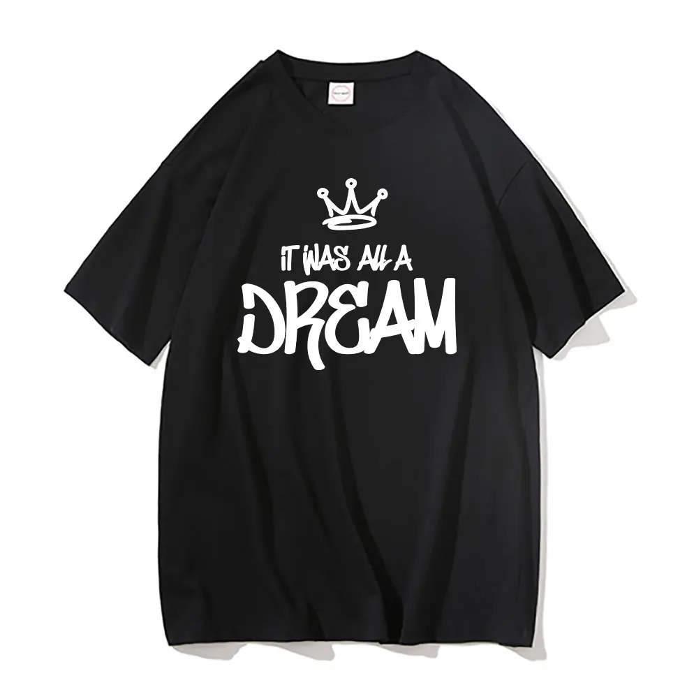 Rapper Biggie Smalls It Was All A Dream Crown Graphic Print Tshirt Tupac 2pac Oversized Tee Men Women Fashion Hip Hop T-shirt
Rapper Biggie Smalls It Was All A Dream Crown Graphic Print Tshirt Tupac 2pac Oversized Tee Men Women Fashion Hip Hop T-shirt