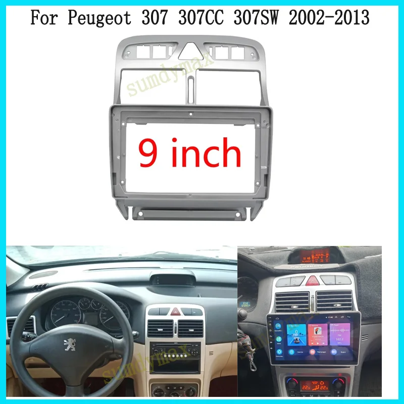 Рамка для автомобильного радиоприемника, 9 дюймов, 2 Din, для PEUGEOT 307CC 307SW 2002-2013 
Рамка для автомобильного радиоприемника, 9 дюймов, 2 Din, для PEUGEOT 307CC 307SW 2002-2013