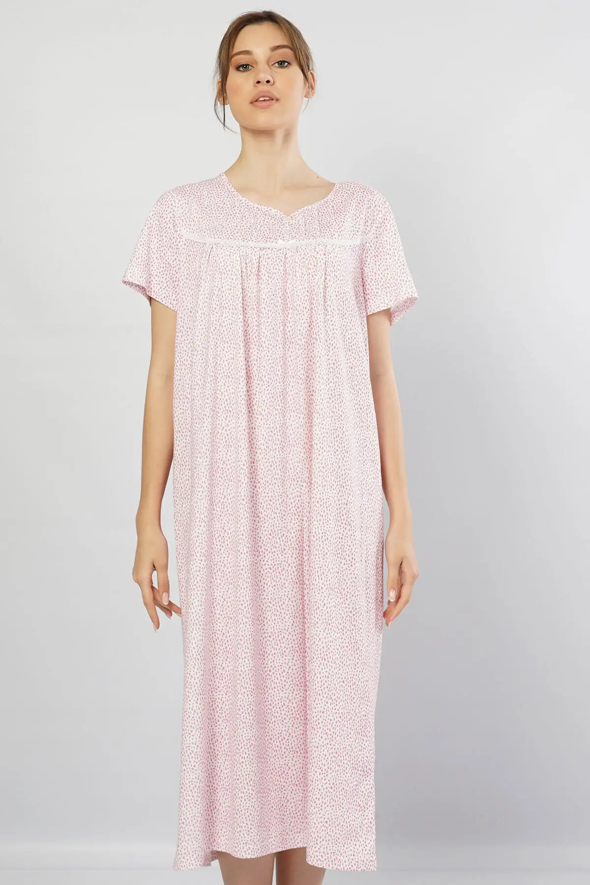Women Nightgown Grandma Long With Short Sleeves New Night Dress Female Sleepwear Nightwear Nightwear Nightwear
Women Nightgown Grandma Long With Short Sleeves New Night Dress Female Sleepwear Nightwear Nightwear Nightwear